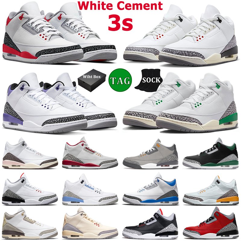 Box with Jumpman 3 Basketball Shoes Men Women 3s White Cement Reimagined Rust Pink Cardinal Fire Red Dark Iris Pine Green Unc Racer Blue Mens Trainers Sports Sneakers, 16
Box with Jumpman 3 Basketball Shoes Men Women 3s White Cement Reimagined Rust Pink Cardinal Fire Red Dark Iris Pine Green Unc Racer Blue Mens Trainers Sports Sneakers, 16