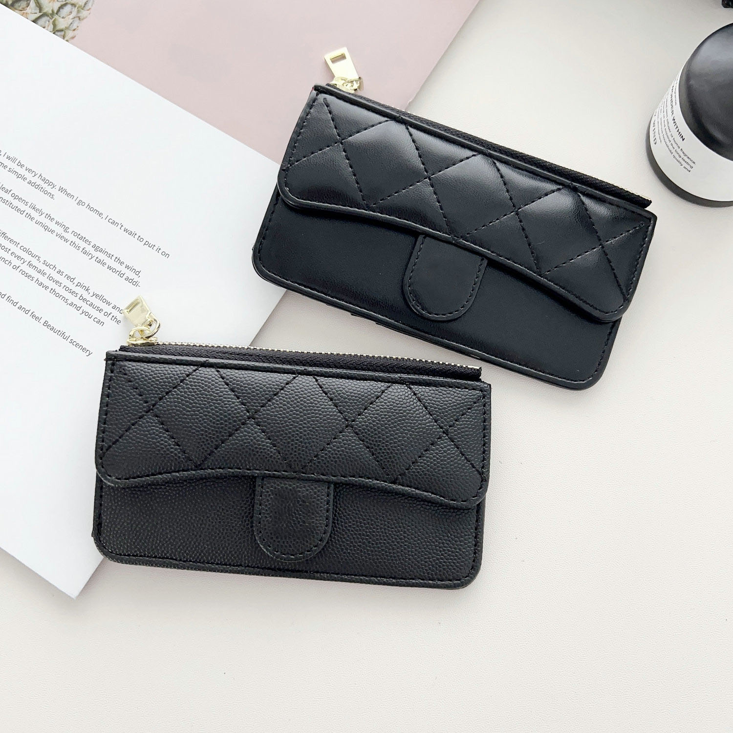 Luxury c fashion designer women card holders fold flap classic pattern caviar lambskin wholesale black woman small mini wallet pure color Pebble leather, As pic
Luxury c fashion designer women card holders fold flap classic pattern caviar lambskin wholesale black woman small mini wallet pure color Pebble leather, As pic