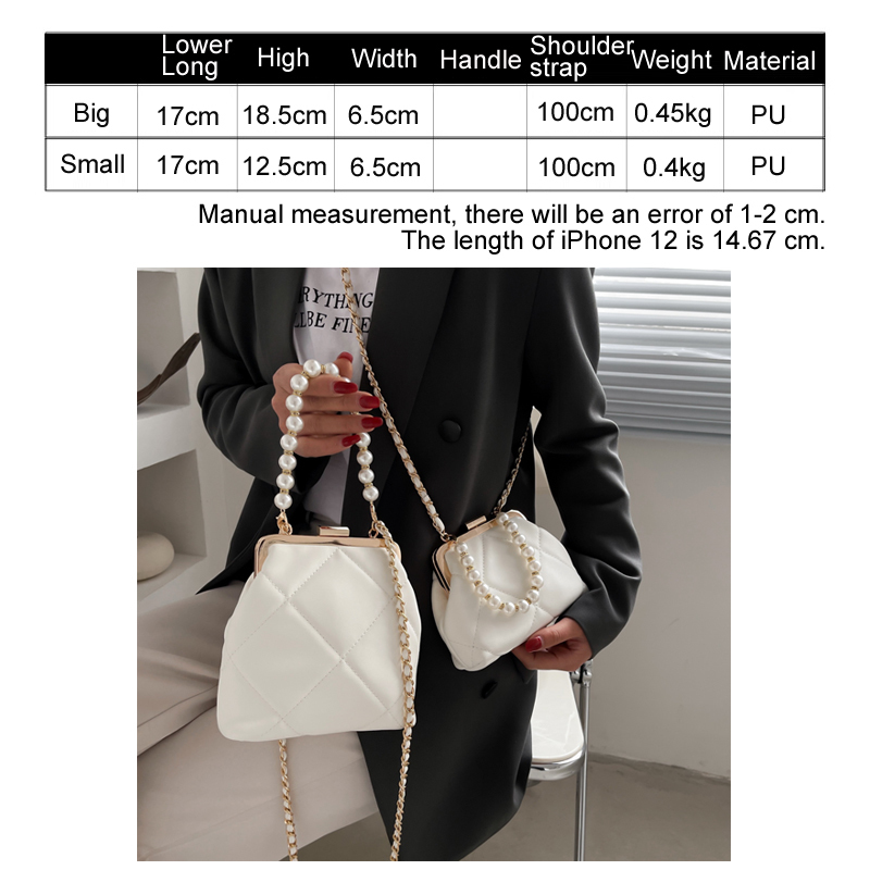 Evening Bag's Party Clutch Wedding Crossbody Stylish Pearl Clip Handbags Shoulder s Summer Beach 230317