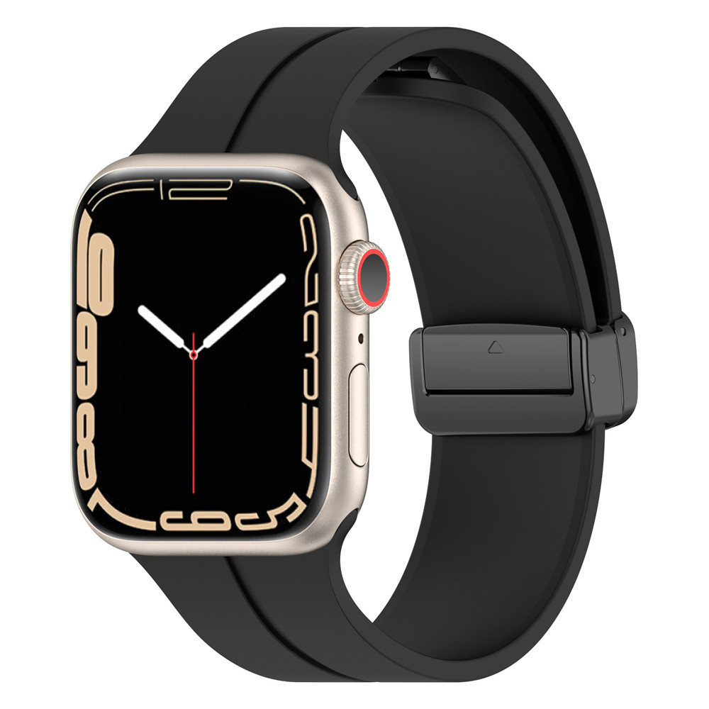 Magnetic Strap For Apple Watch Ultra band 49mm 44mm 45mm 41mm 40mm 42mm 38mm Silicone Correa Bracelet iWatch Series 8 se 7 6 5 4 free shipping