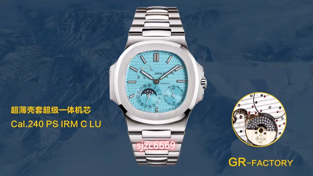 GR 5712 5724 Wrist Watch Diameter Diameter 40mm carrying all-in Cal.240 PS IRM CLU21600 number of oscillations per hour Gyromax balance wheel with adjustment weights, As shown
GR 5712 5724 Wrist Watch Diameter Diameter 40mm carrying all-in Cal.240 PS IRM CLU21600 number of oscillations per hour Gyromax balance wheel with adjustment weights, As shown