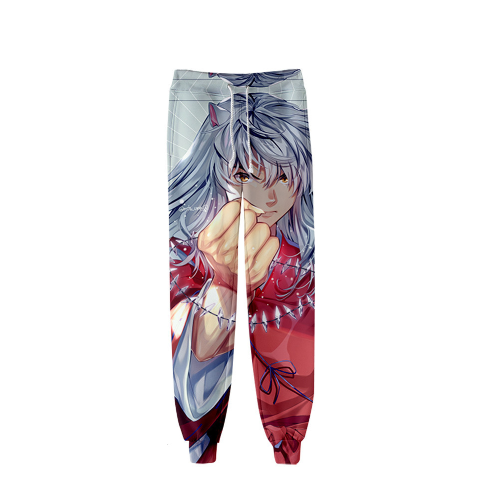 Mens Pants Japan Anime Inu Yasha Inuyasha 3D Joggers Pants MenWomen Casual Trousers Hip Hop Sweatpants Higurashi Kagome Cosplay Costumes 230320