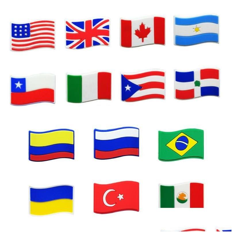 Shoe Parts Accessories National Flag Croc Charms Fashion Love For Decorations Pvc Soft Shoes Charm Ornaments Dhr0R
Shoe Parts Accessories National Flag Croc Charms Fashion Love For Decorations Pvc Soft Shoes Charm Ornaments Dhr0R