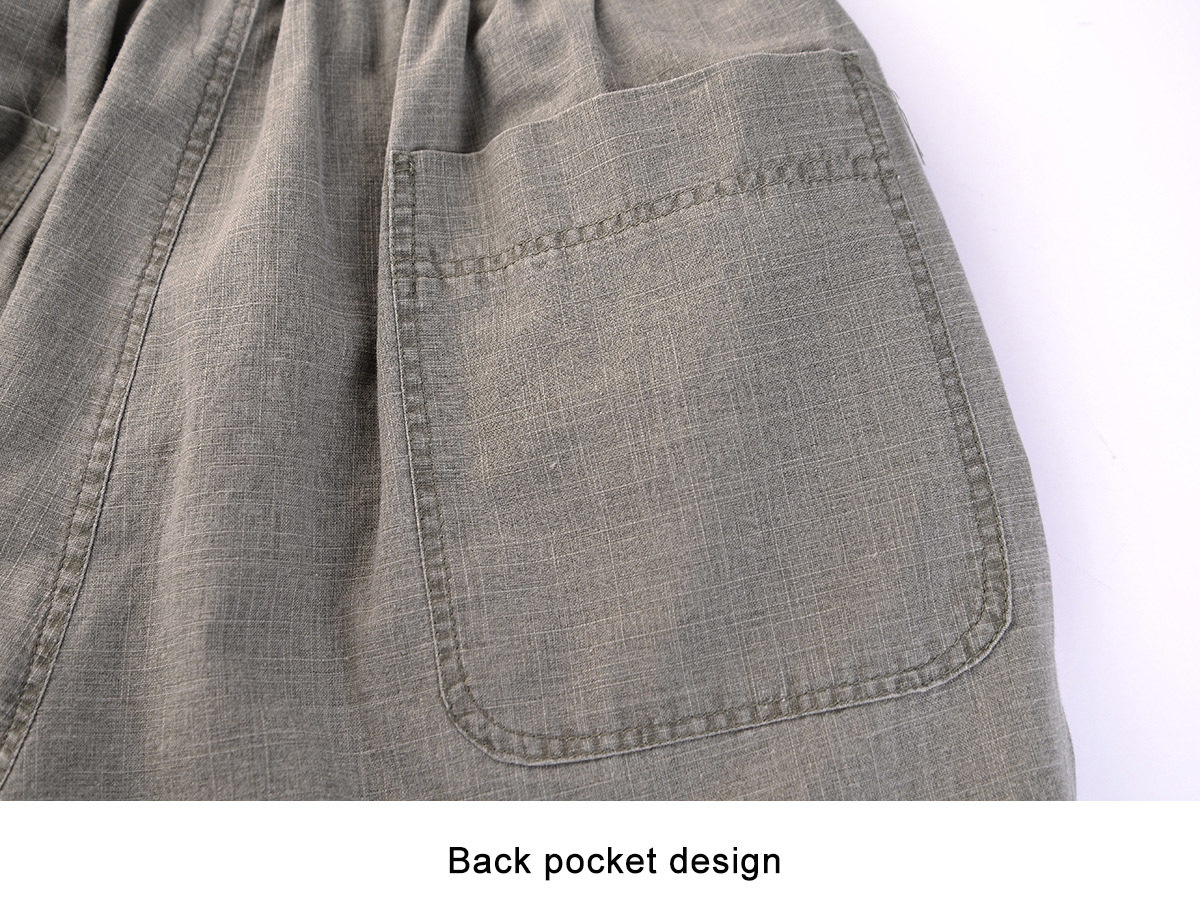 Men's Pants Men's Business casual Pants Men Solid Color Pockets Cotton Pants Breathable Fashion Soft Comfortable Trousers Plus Size 5XL 2303