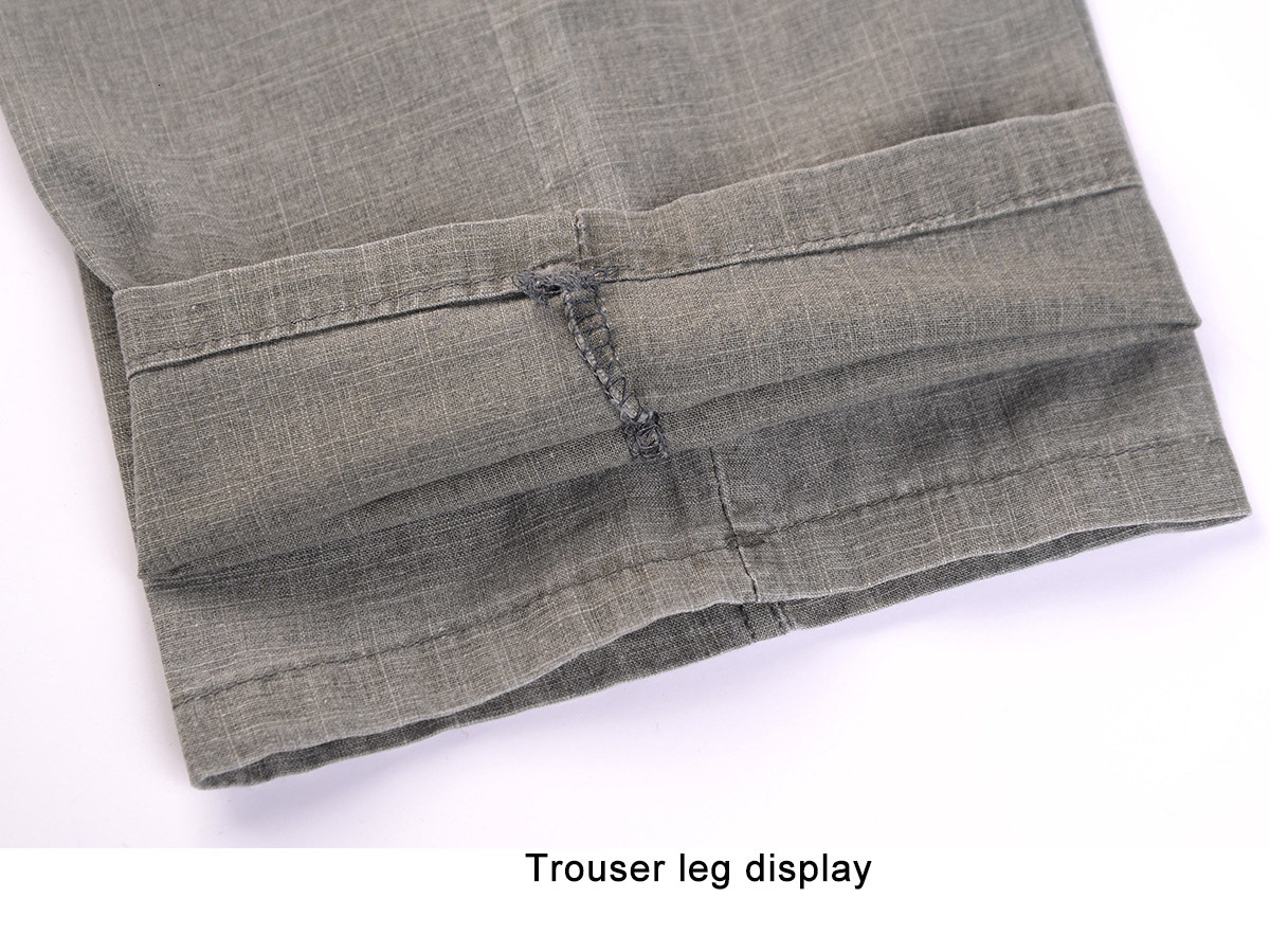 Men's Pants Men's Business casual Pants Men Solid Color Pockets Cotton Pants Breathable Fashion Soft Comfortable Trousers Plus Size 5XL 2303