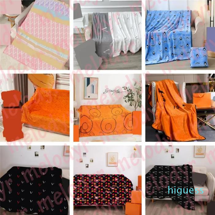 2023-Classic Designer Blanket Winter Flannel Throw Blankets Letter Print Travel Cover Blanket Home Sofa Bed Carpet