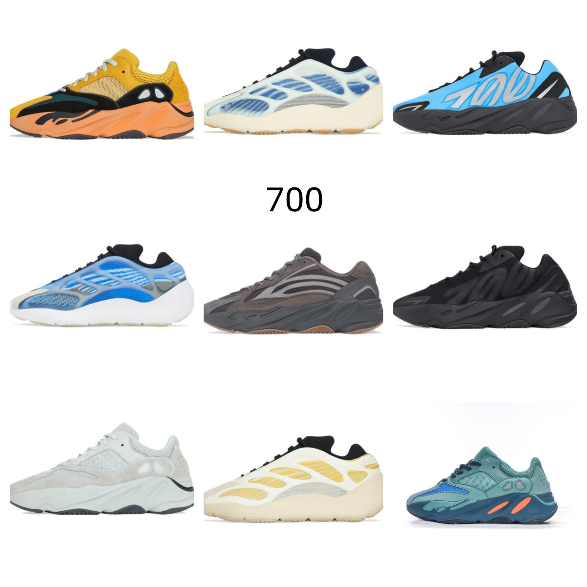 Designer Shoes 700 Turtle Dove Slate Dazzling Blue Tint Zebra Tech Black Static Onyx Bone Salt Bred Mens Womens Luxury Plate-forme Sneaker trainer 36-46
Designer Shoes 700 Turtle Dove Slate Dazzling Blue Tint Zebra Tech Black Static Onyx Bone Salt Bred Mens Womens Luxury Plate-forme Sneaker trainer 36-46