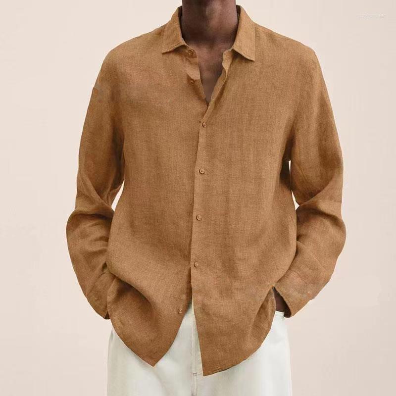 Men's Casual Shirts Spring Summer Vintage Solid Color Cotton Men Turn-down Collar Buttoned Cardigan Top Mens Fashion Long Sleeve Shirt, 006
Men's Casual Shirts Spring Summer Vintage Solid Color Cotton Men Turn-down Collar Buttoned Cardigan Top Mens Fashion Long Sleeve Shirt, 006