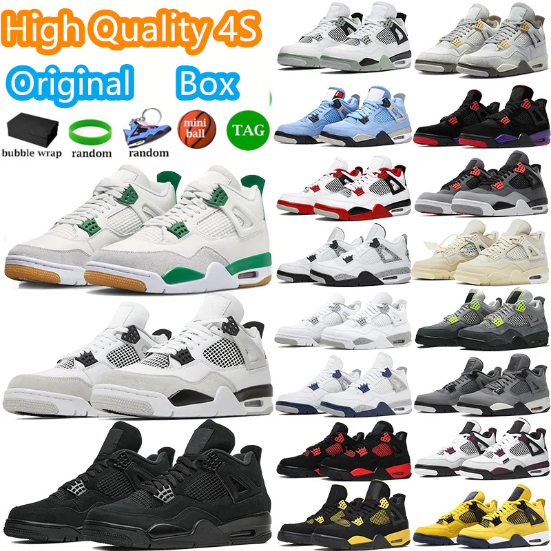 Basketball Shoes 4 4s Red Thunder Jumpman 4 University Blue Black Cat Canyon Purple Sail Pure Money Cool Grey Mans Womans Trainers Sports Sneakers With Box, 38
Basketball Shoes 4 4s Red Thunder Jumpman 4 University Blue Black Cat Canyon Purple Sail Pure Money Cool Grey Mans Womans Trainers Sports Sneakers With Box, 38
