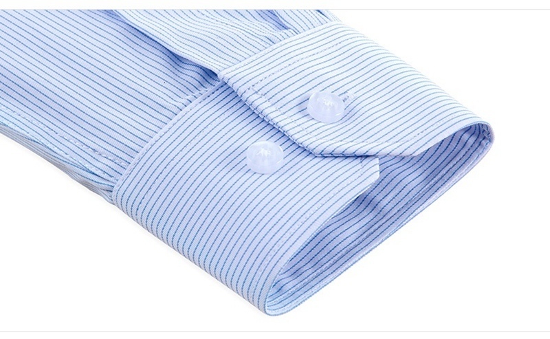 Men's Casual Shirts high quality autumn men plus size office shirts long sleeve cotton 8XL 10XL 12XL oversize striped shirts formal shirt blue bl