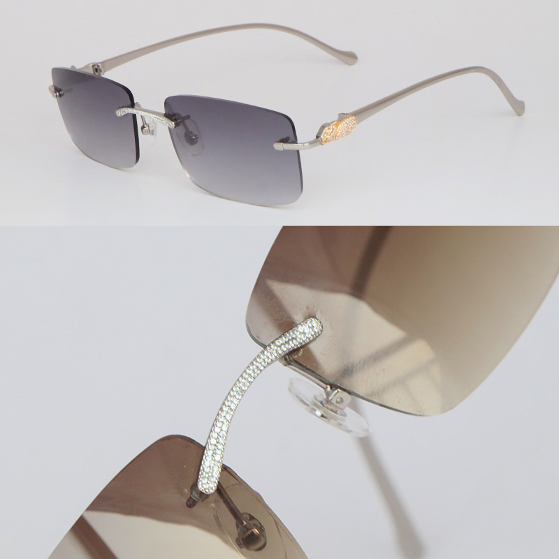 New Rimless Fashion Sunglasses for women Man Moissanite Diamond Sun Glasses Metal driving Luxury Diamond set glasses Designer Eyeglasses Unisex Eyewear
New Rimless Fashion Sunglasses for women Man Moissanite Diamond Sun Glasses Metal driving Luxury Diamond set glasses Designer Eyeglasses Unisex Eyewear