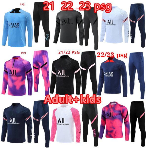 21 22 23 PSGs MBAPPE soccer jerseys tracksuit 2021 2022 2023 Classic style Paris Training Suit Half pull Long sleeve SERGIO RAMOS VERRATTI ICARDI adult kids football, Grey
21 22 23 PSGs MBAPPE soccer jerseys tracksuit 2021 2022 2023 Classic style Paris Training Suit Half pull Long sleeve SERGIO RAMOS VERRATTI ICARDI adult kids football, Grey