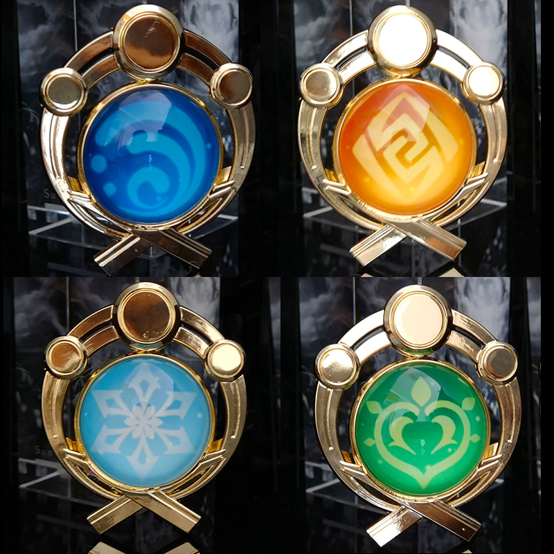 Key Rings Genshin Impact Trinket Mondstadt Liyue Sumeru Fatui Vision Of God chains Anime Accessories Bag Pendant High Quality 230320