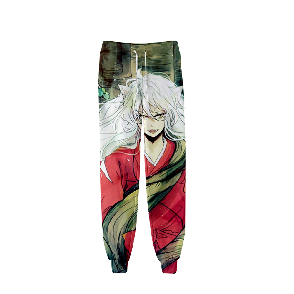 Mens Pants Japan Anime Inu Yasha Inuyasha 3D Joggers Pants MenWomen Casual Trousers Hip Hop Sweatpants Higurashi Kagome Cosplay Costumes 230320