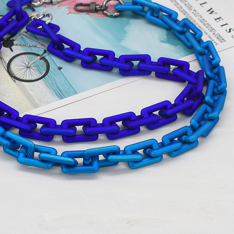 Bag Parts Accessories Chic Plastic Solid Color Or Mix In 20mm30mm Messenger Handbags Belt Women Acrylic Shoulder Strap Lacquer chain 230320
