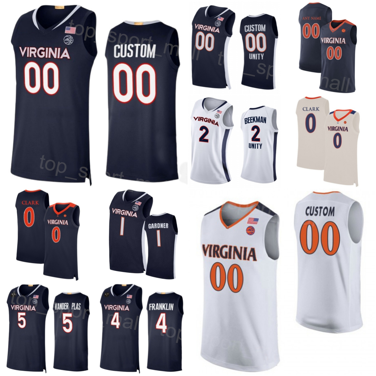 College Basketball Virginia Cavaliers Jersey 4 Armaan Franklin 1 Jayden Gardner 0 Kihei Clark 2 Reece Beekman 5 Ben Vander Plas 11 Isaac McKneely University NCAA, Navy blue
College Basketball Virginia Cavaliers Jersey 4 Armaan Franklin 1 Jayden Gardner 0 Kihei Clark 2 Reece Beekman 5 Ben Vander Plas 11 Isaac McKneely University NCAA, Navy blue
