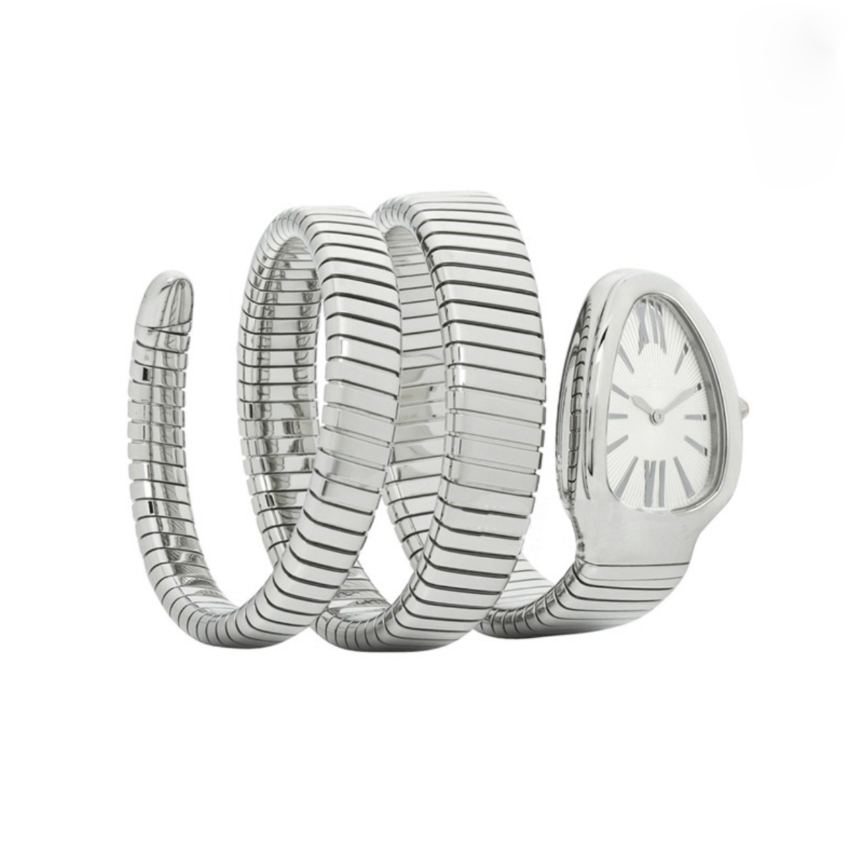 Women's watch 32mm size of the adopts the double surround type snake shape imported quartz movement
Women's watch 32mm size of the adopts the double surround type snake shape imported quartz movement