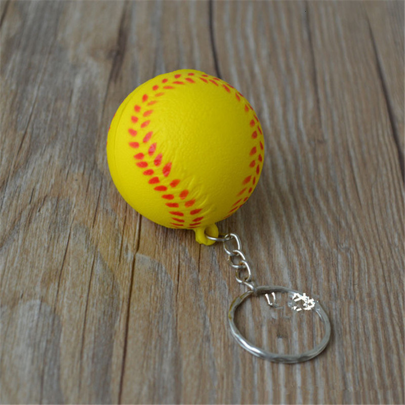 Key Rings 20 Pcslot Basketball PU chain Toys Fashion Sport Chains Jewelry Gift for Boys and Girls 230320
