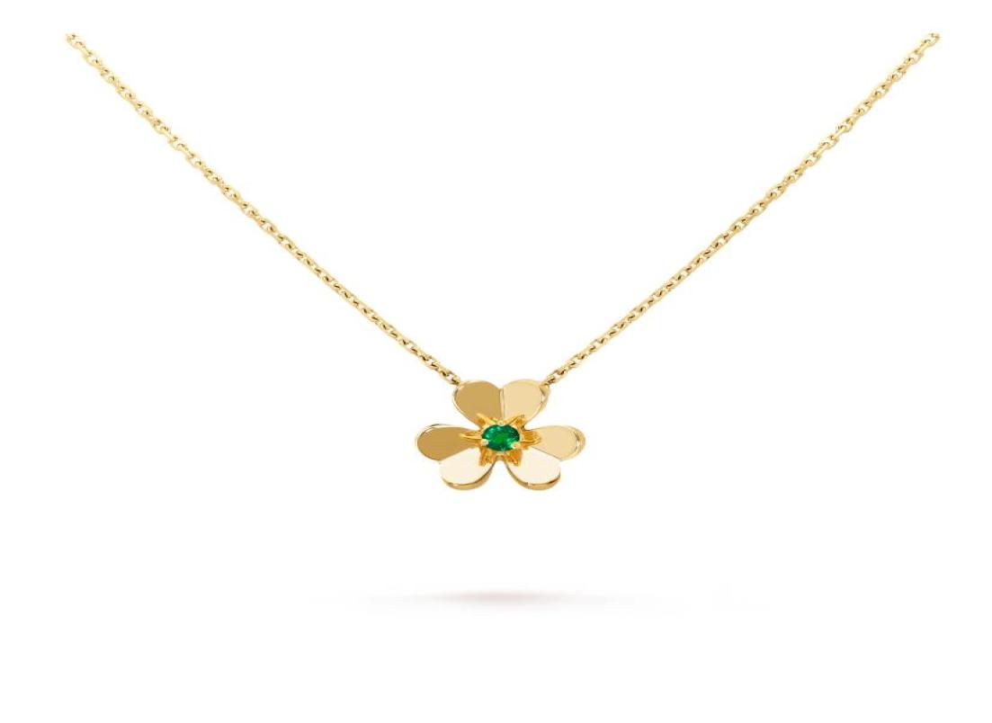 frivole pendant necklace 3 leaf clover necklace Multiple specifications Multiple styles gold rose gold silver crystal diamond neck