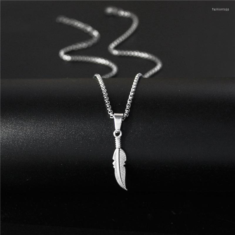 Pendant Necklaces Stainless Steel Long Feathers Hip Hop Chain Choker Charm Fashion Necklace For Men Jewelry Party Friends Gift
Pendant Necklaces Stainless Steel Long Feathers Hip Hop Chain Choker Charm Fashion Necklace For Men Jewelry Party Friends Gift