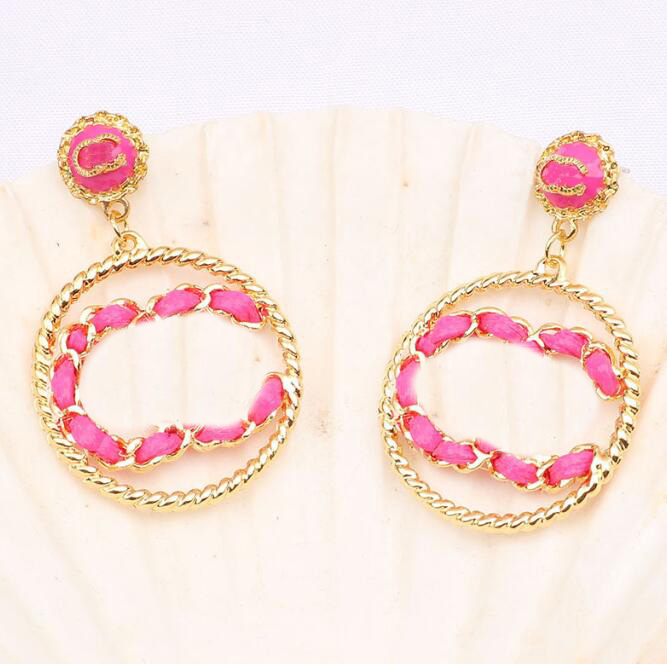 4color Brand Designers Dangle Stud Eardrop Geometric Fashion Women Personality Circle Letter Tassels 18K Gold Plated Crystal Rhinestone Earring 
4color Brand Designers Dangle Stud Eardrop Geometric Fashion Women Personality Circle Letter Tassels 18K Gold Plated Crystal Rhinestone Earring