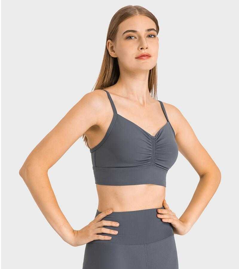 LU-218 Sexy Flexible Pleats Sports Bra Women Underwear Breathable Nude Yoga Tank Tops Fitness Camis, Light purple
LU-218 Sexy Flexible Pleats Sports Bra Women Underwear Breathable Nude Yoga Tank Tops Fitness Camis, Light purple