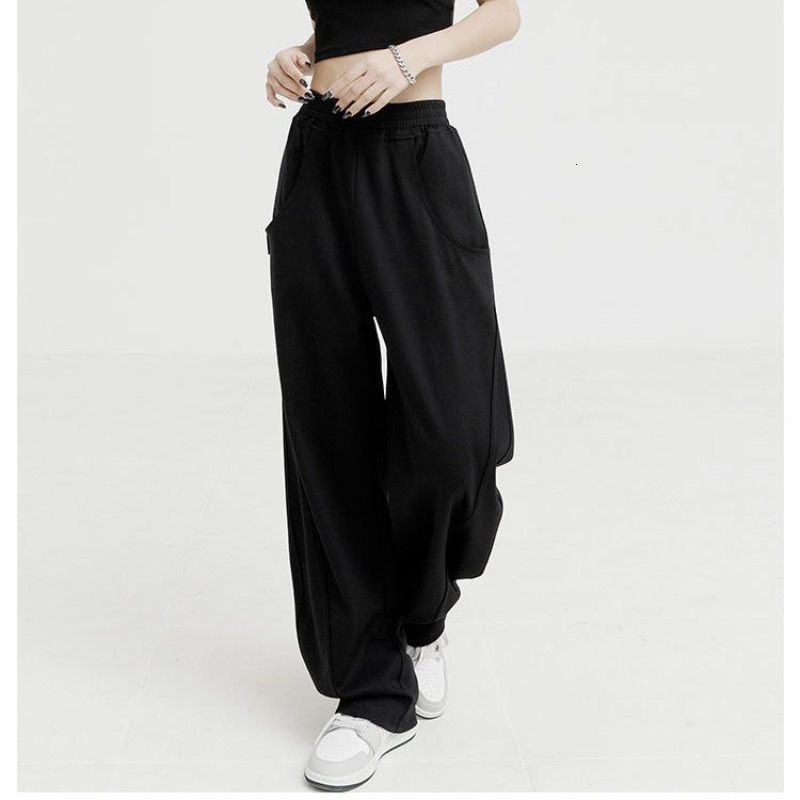 Women's Capris Loose Wide Leg Pants Women Baggy Y2k Korean Fashion Sweatpants Female High Waist Streetwear Trousers Vintage Casual Joggers 230321
