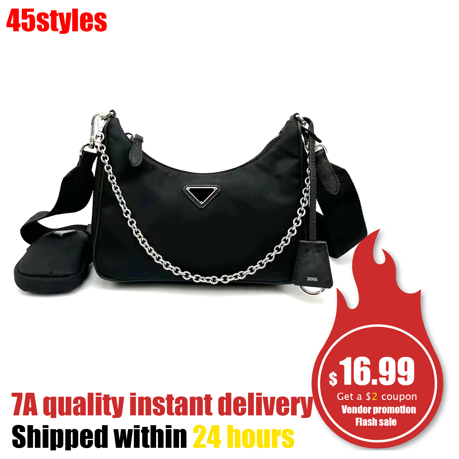 PRADAA Re-Edition 2005-2000 Shoulder Bags handbags satchel fashion totes women underarm Bag strap chain travel nylon bag man crossbody lady CLEO hobo 3-piece set purse, 1-orange
PRADAA Re-Edition 2005-2000 Shoulder Bags handbags satchel fashion totes women underarm Bag strap chain travel nylon bag man crossbody lady CLEO hobo 3-piece set purse, 1-orange