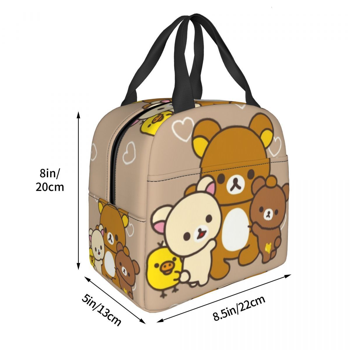 Ice PacksIsothermic Bags Rilakkuma n Insulated Lunch Bag for Outdoor Picnic Cartoon Characters Waterproof Cooler Thermal Bento Box Women Children 2303