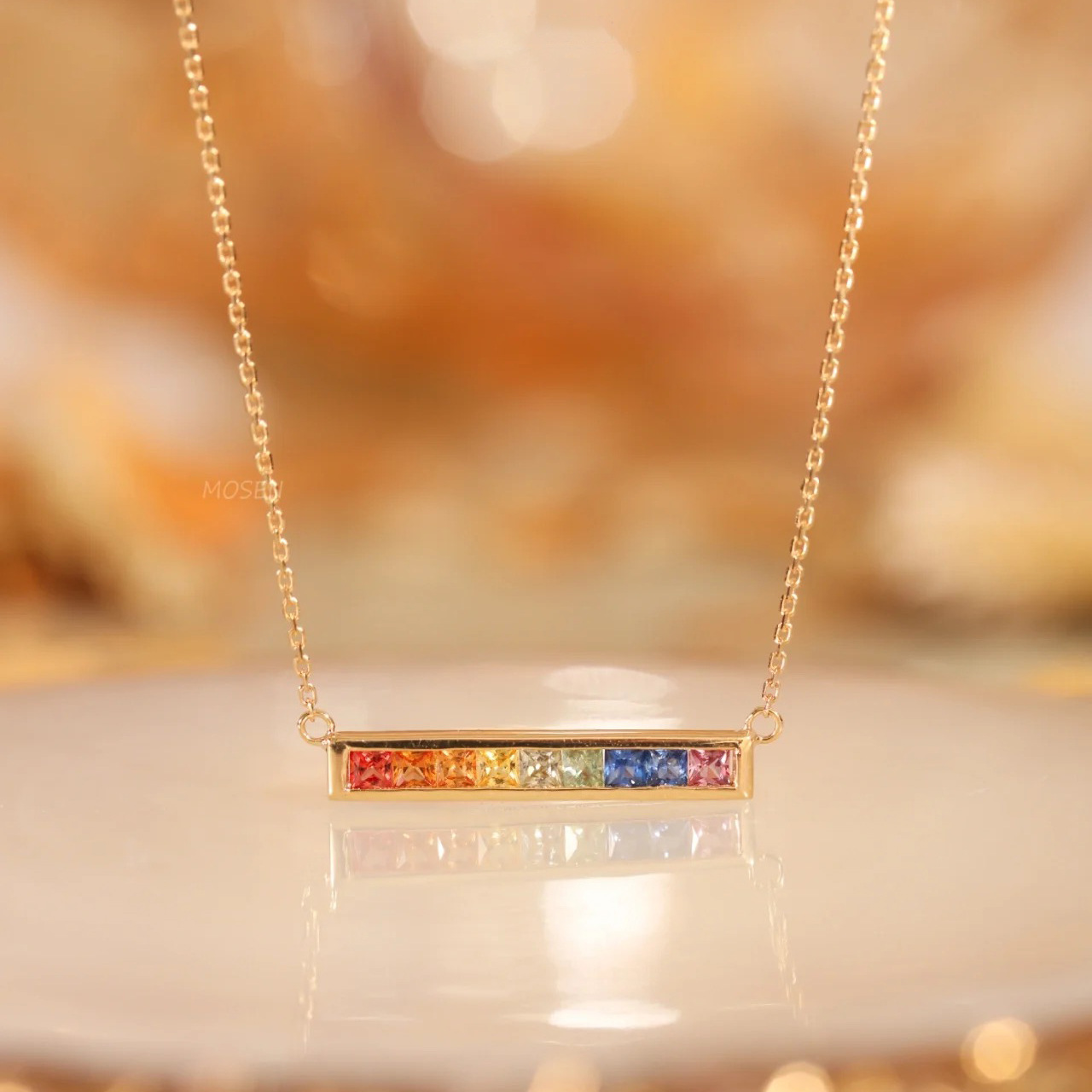 Colorful Chocker Necklace AAAAA Zircon 925 Sterling Silver Wedding Engagement Pendants Necklace For Women Bridal Party Jewelry