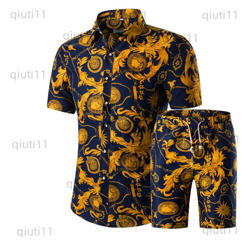 Men's Tracksuits Designer New Fashion Men Shirts Shorts Set Summer Casual Printed Shirt Homme Short Male Printing Dress Suit Sets Plus Size 5XL T230321, Golden
Men's Tracksuits Designer New Fashion Men Shirts Shorts Set Summer Casual Printed Shirt Homme Short Male Printing Dress Suit Sets Plus Size 5XL T230321, Golden