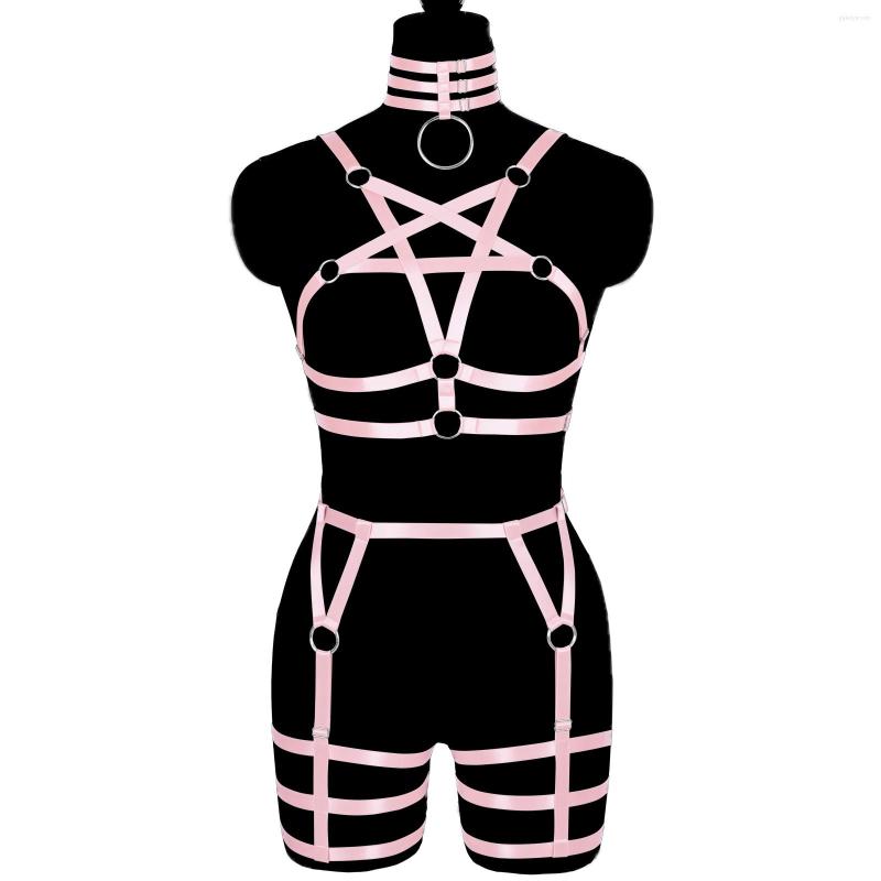 Garters Pentagram Straps Harness For Women Erotic Stockings Belt Fetish Suspender Rave Outfit Sexy Lingerie Punk Gothic Clothing, White
Garters Pentagram Straps Harness For Women Erotic Stockings Belt Fetish Suspender Rave Outfit Sexy Lingerie Punk Gothic Clothing, White