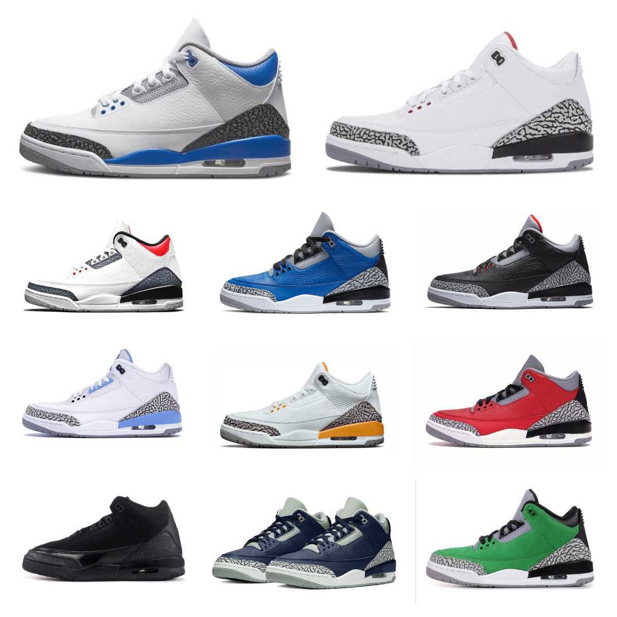 Jumpman 3 3s Mens Basketball Shoes Retro Fire Red Neapolitan Dark Iris Mocha Muslin Kumquat Cardinal Red Black Cement Racer Blue Fragment UNC Pine Green Men Sneakers, Ask the seller about some sizes
Jumpman 3 3s Mens Basketball Shoes Retro Fire Red Neapolitan Dark Iris Mocha Muslin Kumquat Cardinal Red Black Cement Racer Blue Fragment UNC Pine Green Men Sneakers, Ask the seller about some sizes