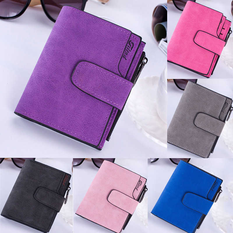 Wallets Fashion Women Scrub Wallet Leather Zip Hasp Coin Purse Clutch Handbag Small Mini Card Holder Black Pink Blue Red Purple Brown G230308, Rose red
Wallets Fashion Women Scrub Wallet Leather Zip Hasp Coin Purse Clutch Handbag Small Mini Card Holder Black Pink Blue Red Purple Brown G230308, Rose red