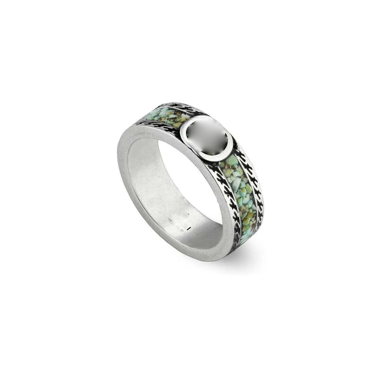 GU brand Band Rings Charm Designer Sterling Silver s925 light green enamel Letter G ring men's and women's pair ring retro ring couple style Top-level version
GU brand Band Rings Charm Designer Sterling Silver s925 light green enamel Letter G ring men's and women's pair ring retro ring couple style Top-level version