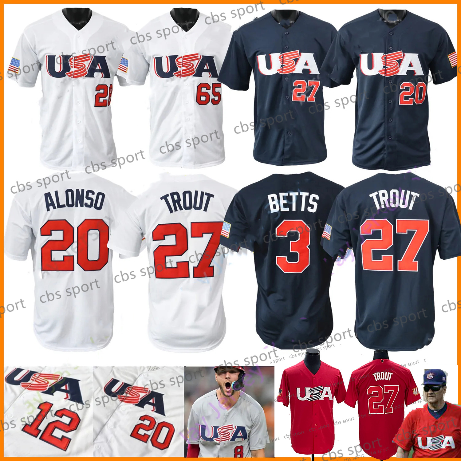 2023 Team USA Baseball Jersey Mike Trout Bobby Witt Jr. Nolan Arenado Cortes Clayton Kershaw Realmuto Mookie Betts Trea Turner Cedric Mullins Schwarber Alonso Smith, 2023 navy blue men flexbase
2023 Team USA Baseball Jersey Mike Trout Bobby Witt Jr. Nolan Arenado Cortes Clayton Kershaw Realmuto Mookie Betts Trea Turner Cedric Mullins Schwarber Alonso Smith, 2023 navy blue men flexbase