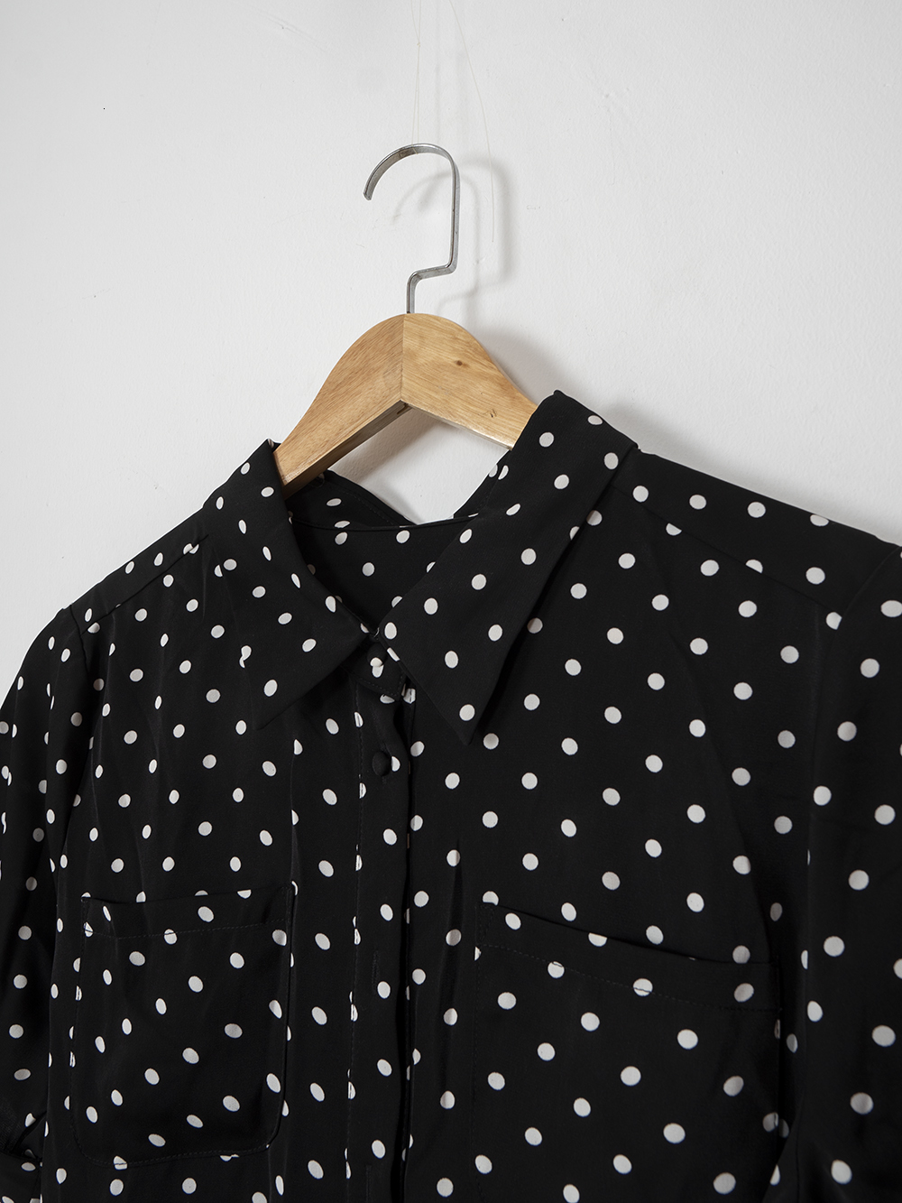 Casual Dresses Rowling Mirror Dot Black Belt Midi Dress Women Turndown Collar Casual Retro Vacation Beach Dress 230321