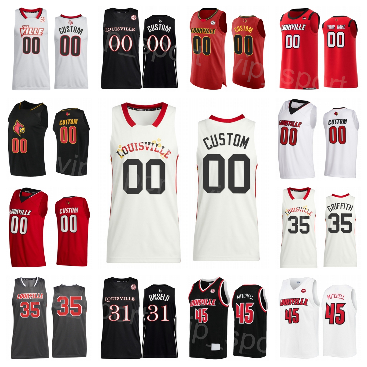 College Basketball 31 Wes Unseld Jersey 3 Peyton Siva 24 JaeLyn Withers 22 Deng Adel Donovan Mitchell 45 35 Darrell Griffith Sewing University NCAA Men Kids Women, Red
College Basketball 31 Wes Unseld Jersey 3 Peyton Siva 24 JaeLyn Withers 22 Deng Adel Donovan Mitchell 45 35 Darrell Griffith Sewing University NCAA Men Kids Women, Red