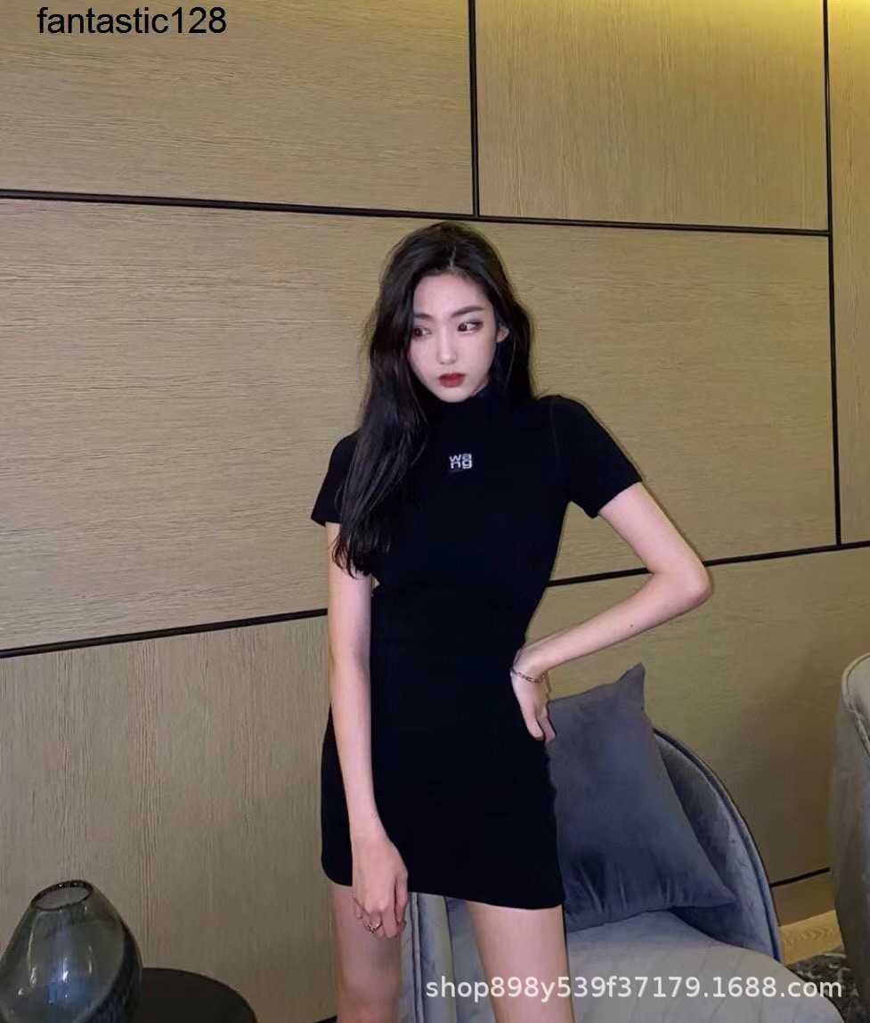 2023 spring wonmen summer AW new tight-fitting dress big king wang bottom skirt neck short wonmen sleeve, Black4
2023 spring wonmen summer AW new tight-fitting dress big king wang bottom skirt neck short wonmen sleeve, Black4