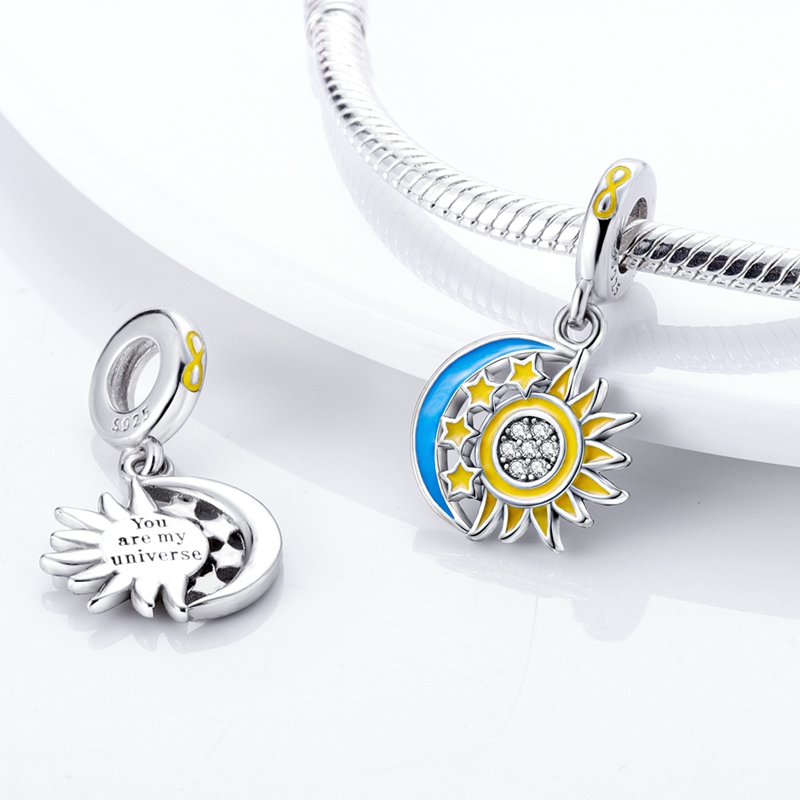 S925 siver beads charms for charm bracelets designer for women Diy Earth Heart Tree Star Family Fatima For Pendant Necklace Making