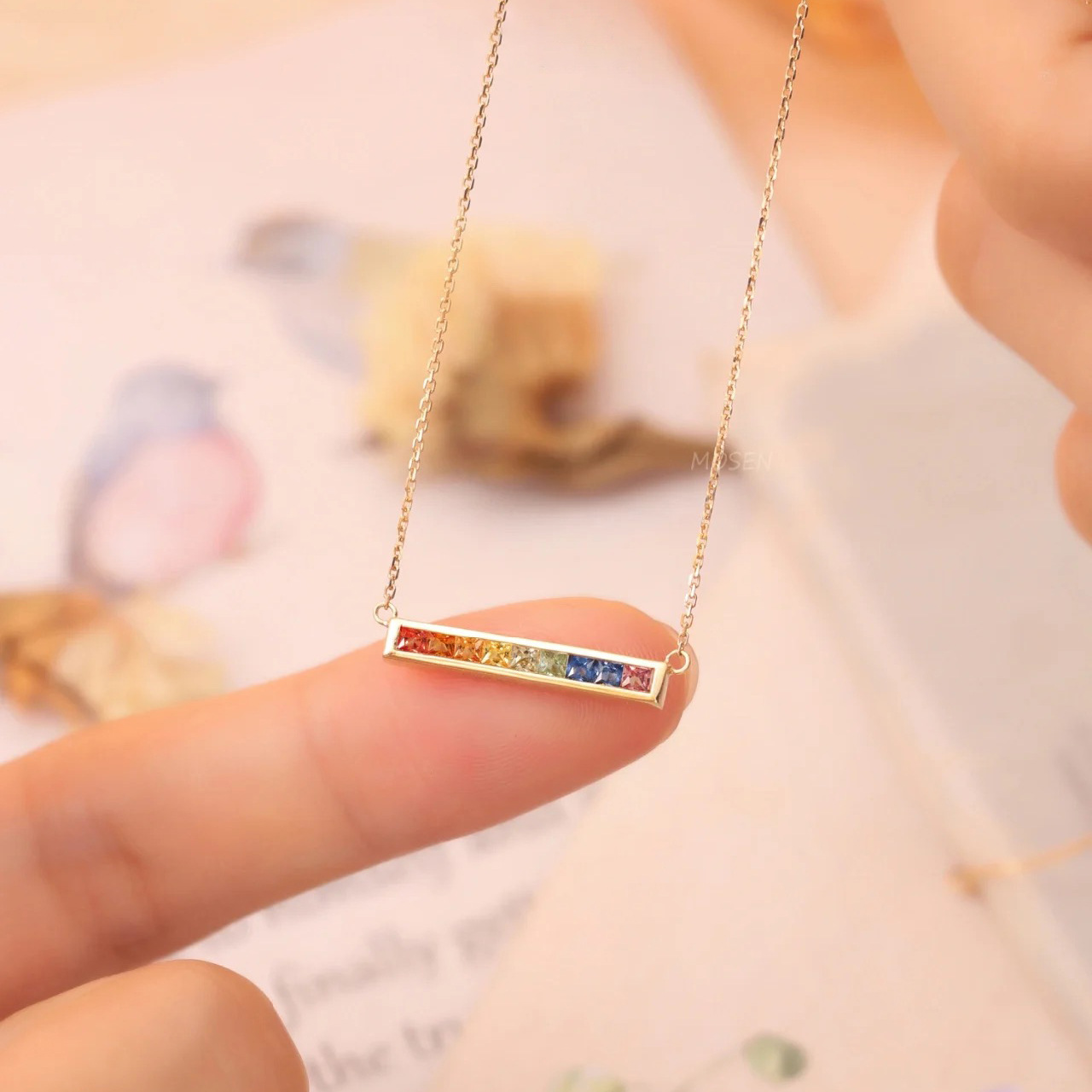 Colorful Chocker Necklace AAAAA Zircon 925 Sterling Silver Wedding Engagement Pendants Necklace For Women Bridal Party Jewelry