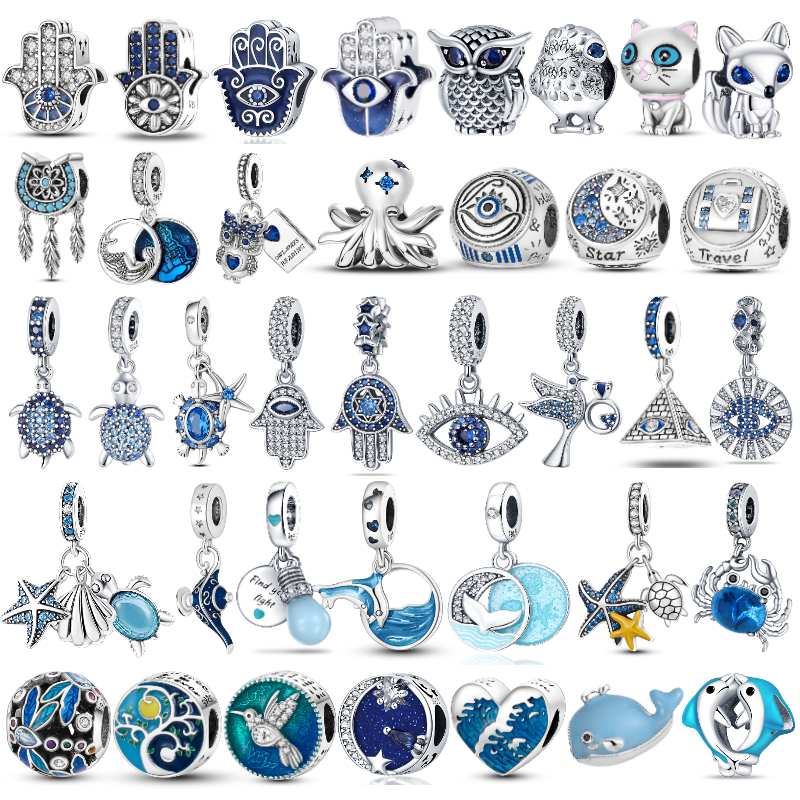 925 siver beads charms for pandora charm bracelets designer for women Charms Plata De Ley 925 Oecan Turtle Dolphin Pendants Demon Eyes
925 siver beads charms for pandora charm bracelets designer for women Charms Plata De Ley 925 Oecan Turtle Dolphin Pendants Demon Eyes