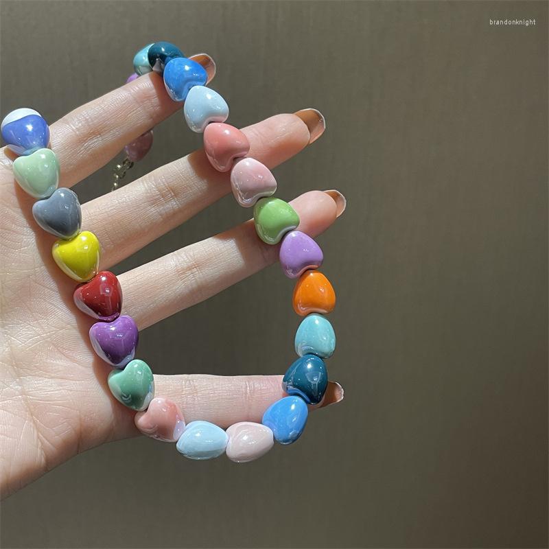 Choker Fashion Multicolor Ceramics Heart Beaded Necklace For Women Sweet Charm Love Clavicle Chain Jewelry Wholesale Ornamnet Gift
Choker Fashion Multicolor Ceramics Heart Beaded Necklace For Women Sweet Charm Love Clavicle Chain Jewelry Wholesale Ornamnet Gift
