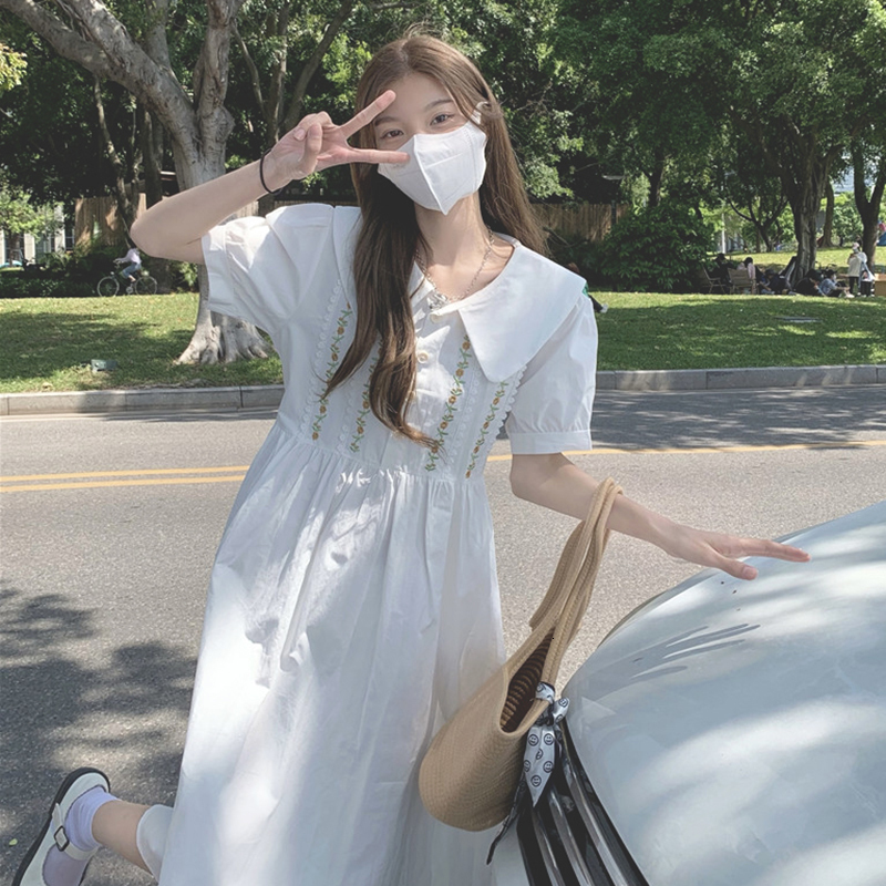 Casual Dresses Dresses Women Fashion Preppy Style Casual Summer Holiday All-match Female Vestidos Korean Student Tender Basic Party Wear Daily 230321