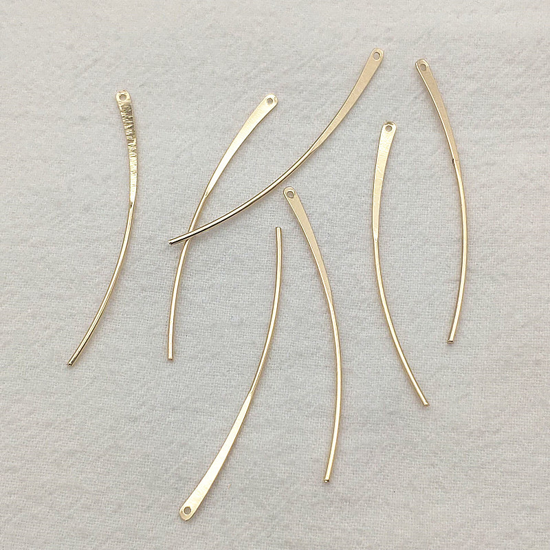 Charms Arrival 50x25mm 100pcs Brass Pendants Leaves Charm For HandmadeNecklaceEarring DIY Parts Jewelry Findings Components 230320