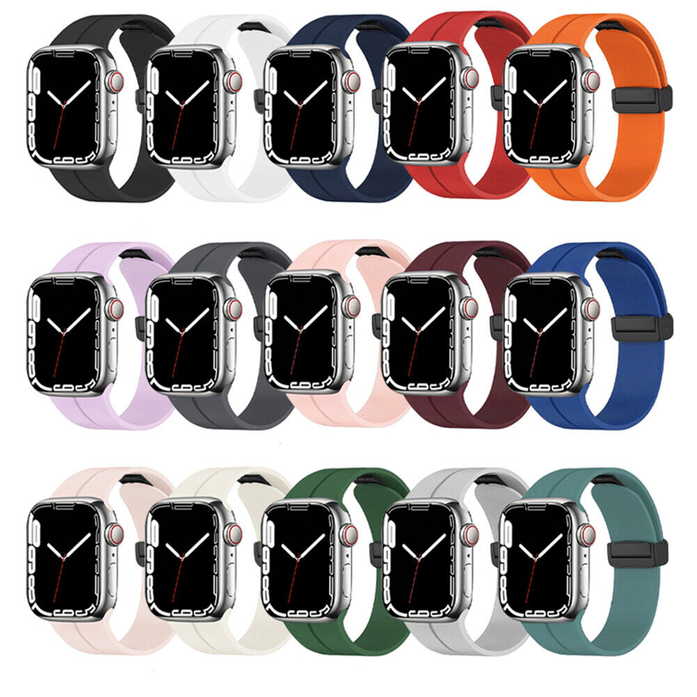 Strap For Apple watch ultra band 49mm 44mm 45mm 41mm 40mm 42mm 38mm 45mm Silicone Magnetic Bracelet iWatch Series 8 se 7 6 5 3
Strap For Apple watch ultra band 49mm 44mm 45mm 41mm 40mm 42mm 38mm 45mm Silicone Magnetic Bracelet iWatch Series 8 se 7 6 5 3
