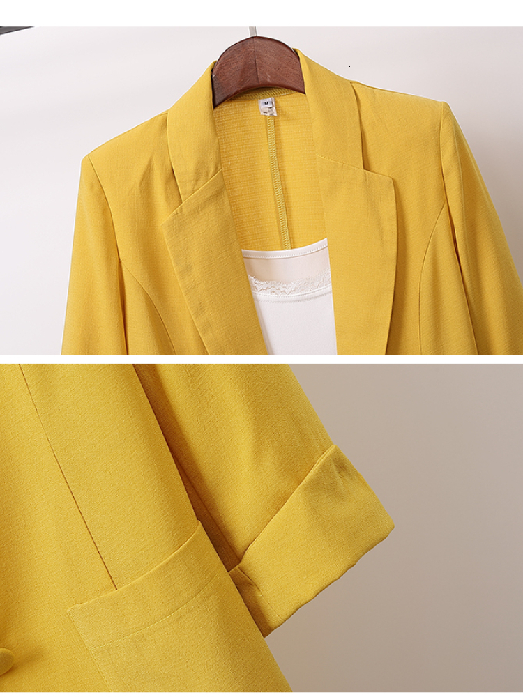 Women's Suits Blazers Spring and Summer Chiffon Midlength Jacket Loose Casual Fashion Small Clothing Women Top Coats Blazer 230321