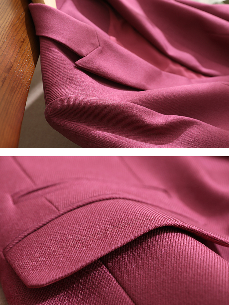Women's Suits Blazers Vimly 2023 Spring Jacket for Women Office Ladies Elegant Stylish Suit Long Sleeve Notched Collar Coat In Outerwears 230321