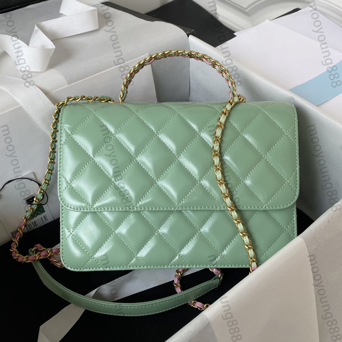10A Mirror Quality Designer Mini Flap Bag With Top Handle Womens Shiny Calfskin Quilted Purse Real Leather Handbag Crossbody Black Shoulder Chain Strap Bag With Box, Upload pics to contact us
10A Mirror Quality Designer Mini Flap Bag With Top Handle Womens Shiny Calfskin Quilted Purse Real Leather Handbag Crossbody Black Shoulder Chain Strap Bag With Box, Upload pics to contact us