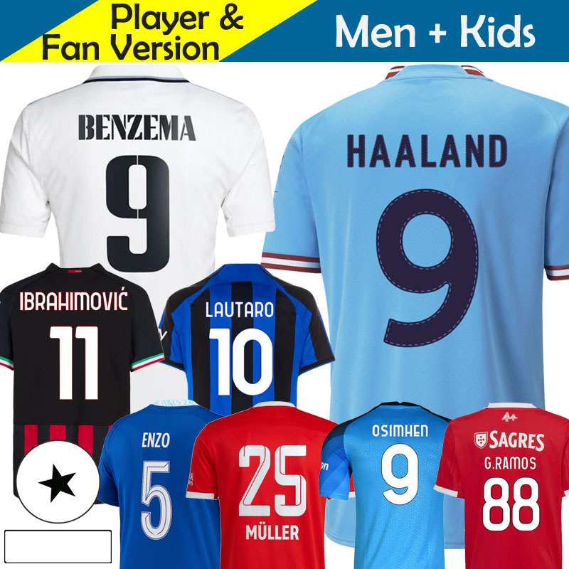 22/23 INTERS Soccer Napoli Jerseys HAALAND BENZEMA IBRAHIMOVIC DORTMUND CITIES AC MILANS MANCHESTERS 2022 2023 Football Shirt Real Madrid ENZO GIROUD SANE DE BRUYNE, R. madrid 3rd
22/23 INTERS Soccer Napoli Jerseys HAALAND BENZEMA IBRAHIMOVIC DORTMUND CITIES AC MILANS MANCHESTERS 2022 2023 Football Shirt Real Madrid ENZO GIROUD SANE DE BRUYNE, R. madrid 3rd